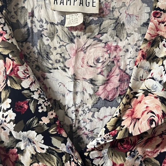 Vintage Rampage Floral Vest Romantic Western Cottagecore Size M - Picture 2 of 8